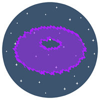 Достижение Ghost Donut в игре Solar Smash для iOS