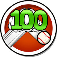 Достижение 100 Bounces в игре Baseball Riot для iOS