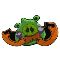 Достижение Ominous Oinker в игре Angry Birds Seasons для iOS