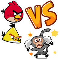 Достижение Birds vs. Monkeys! в игре Angry Birds Rio для iOS