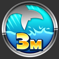 Достижение Mini Jump в игре Hungry Shark Evolution для iOS