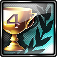 Достижение FOUR OF A KIND в игре Asphalt 8: Airborne для iOS