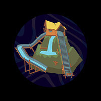 Достижение Водной горке конец в игре Donut County для Xbox One