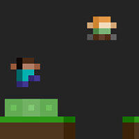 Достижение Батут в игре Minecraft для Switch