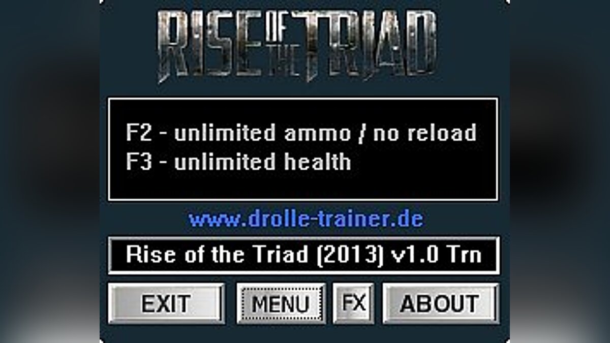 Rise of the Triad (2013) — Трейнер / Trainer (+2) [1.0.10508.0] [dR.oLLe]