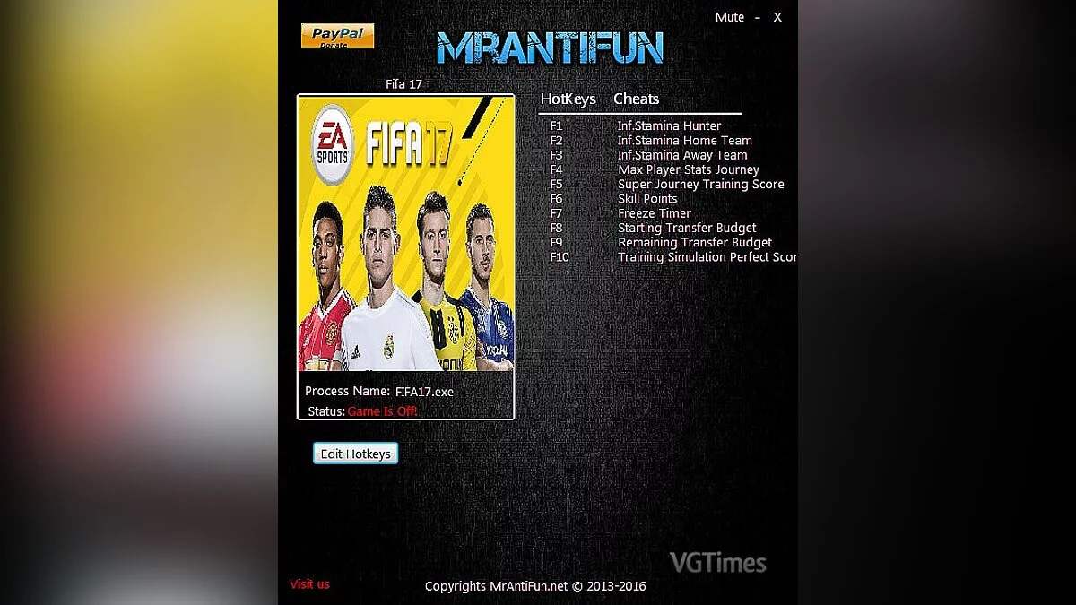 FIFA 17 — Трейнер / Trainer (+10) [11.16.2016] [MrAntiFun]