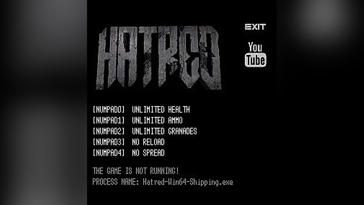 Hatred — Трейнер / Trainer (+5) [Update 15] [LIRW / GHL]