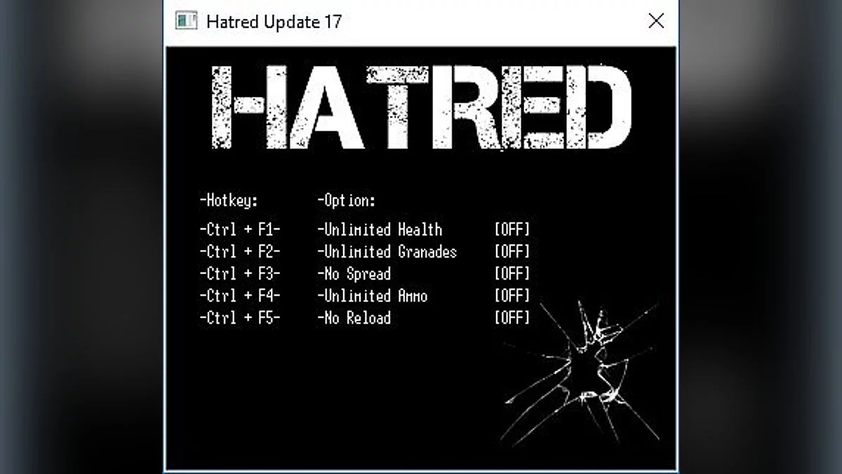 Hatred — Трейнер / Trainer (+5) [Update 17] [LIRW / GHL]