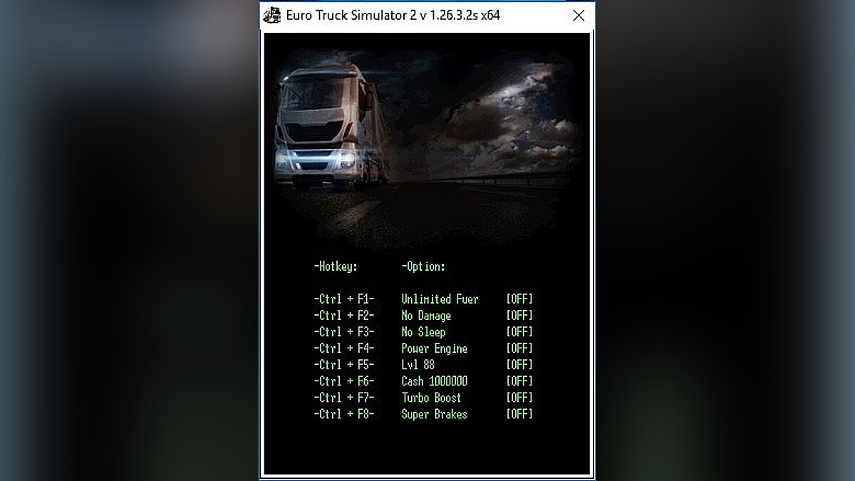 Euro Truck Simulator 2 — Трейнер / Trainer (+6) [v.1.26.3s x64] [LIRW / GHL] - Updated: 13.01.2017