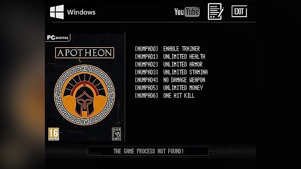 Apotheon — Трейнер / Trainer (+6) [v1.3] [LIRW / GHL] / Трейнеры / Читы