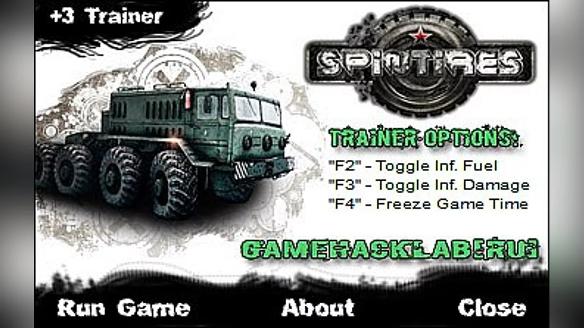 Spintires — Трейнер / Trainer (+3) [1.0] [CuBiC]