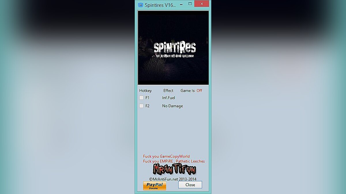 Spintires — Трейнер / Trainer (+2) [16.12.15] [MrAntiFun]