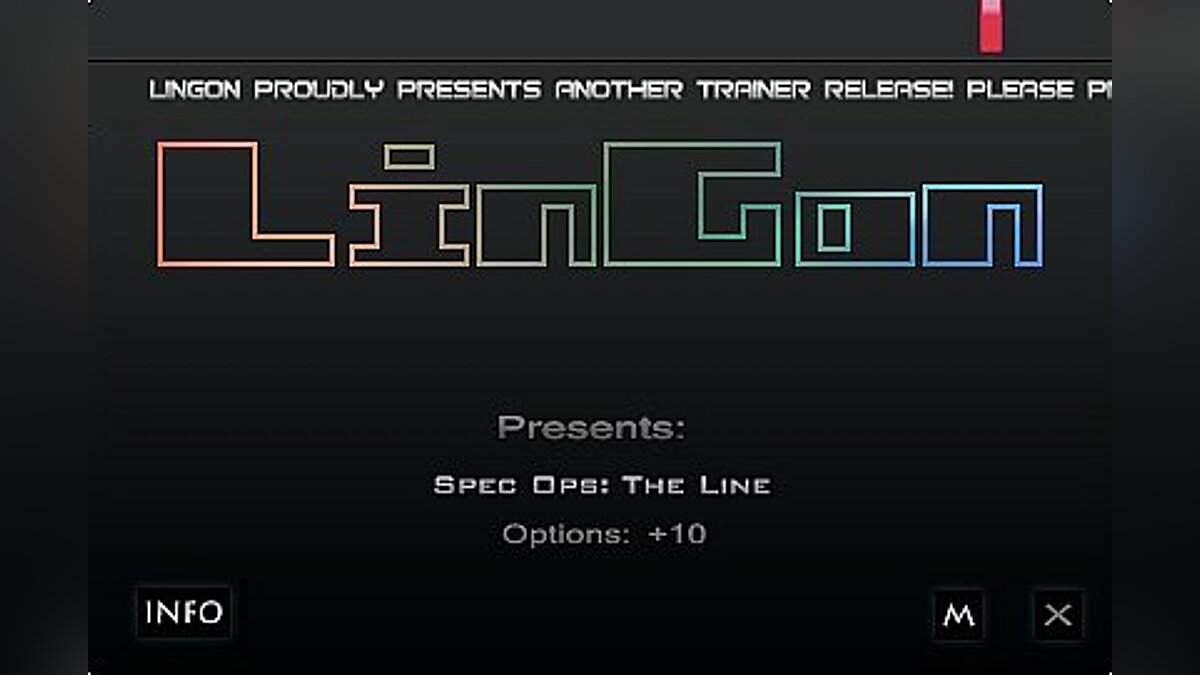 Spec Ops: The Line — Трейнер / Trainer (+10) [1.2] [LinGon]