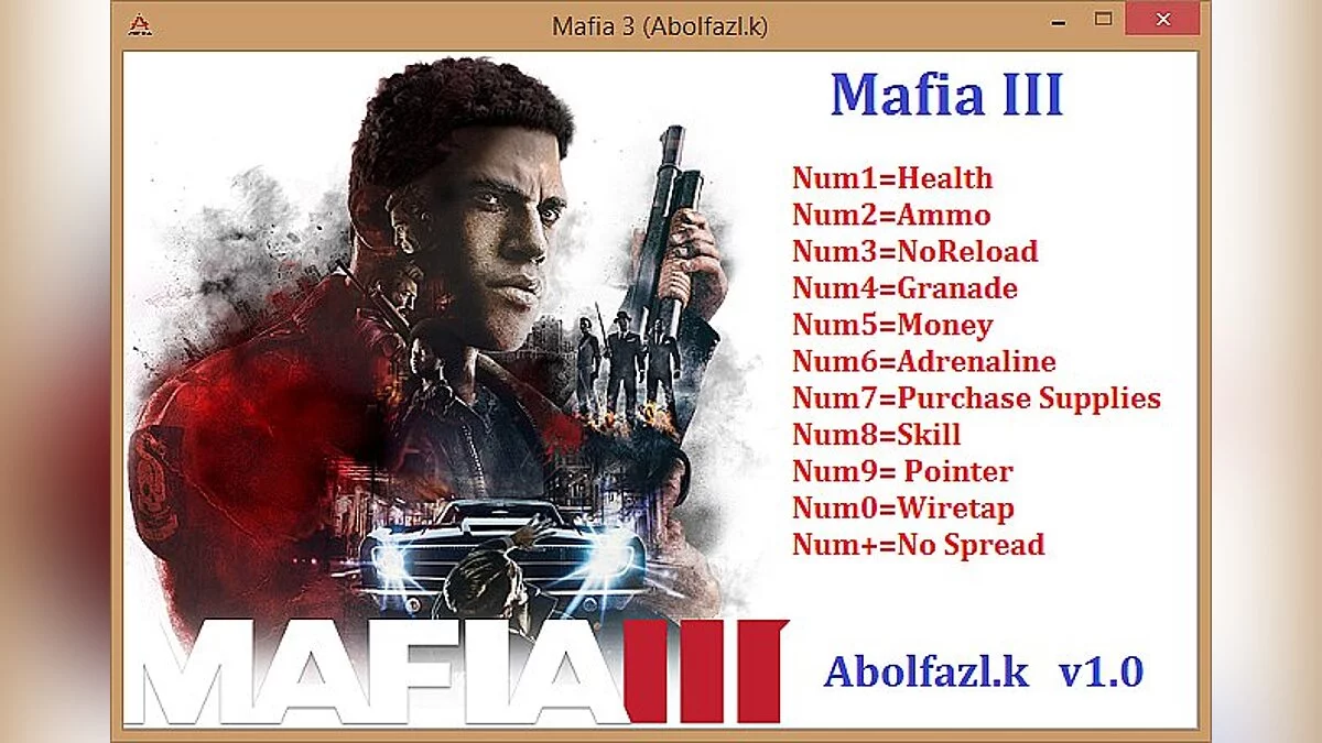 Mafia 3 — Трейнер / Trainer (+11) [1.0 - 1.01] [Abolfazl.k]