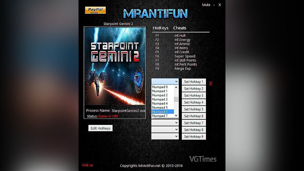 Starpoint Gemini 2 — Трейнер / Trainer (+9) [1.9200] [MrAntiFun]