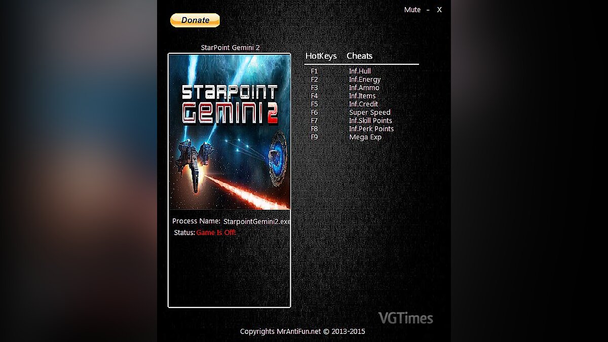 Starpoint Gemini 2 — Трейнер / Trainer (+9) [1.5000] [MrAntiFun]