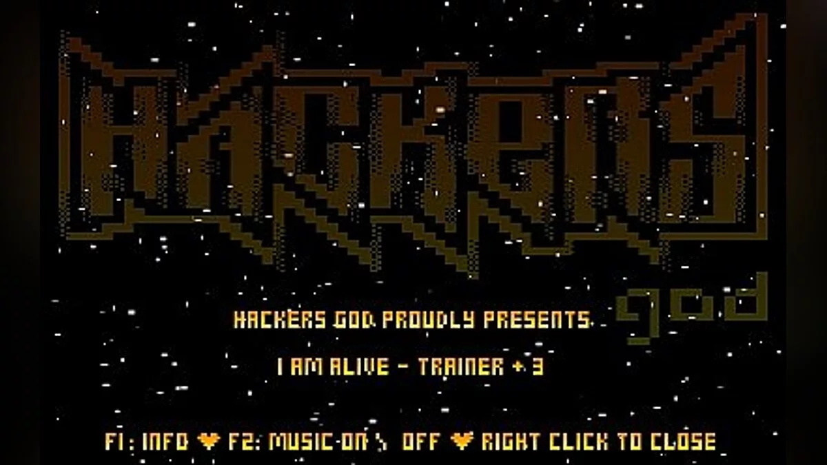 I Am Alive — Трейнер / Trainer (+3) [1.0] [Hacker's God]