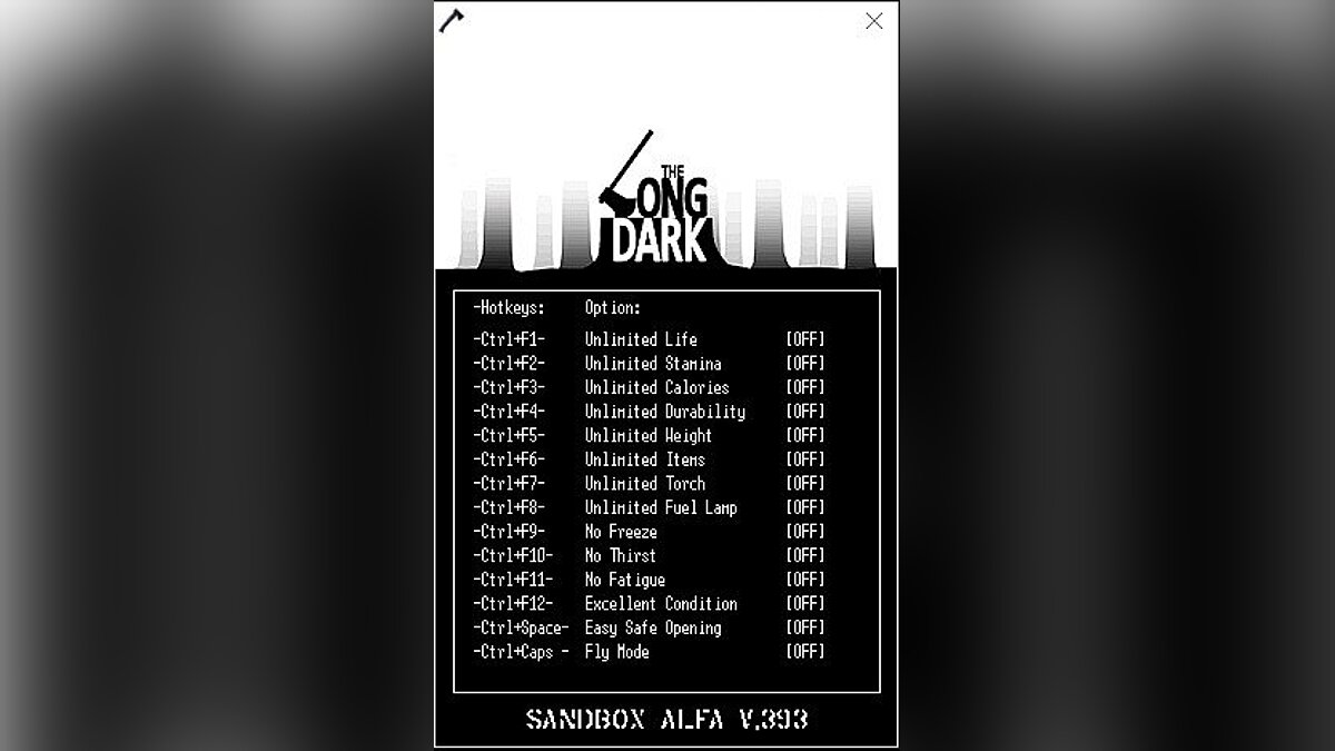 The Long Dark — Трейнер / Trainer (+14) [Ver.393] [LIRW / GHL]