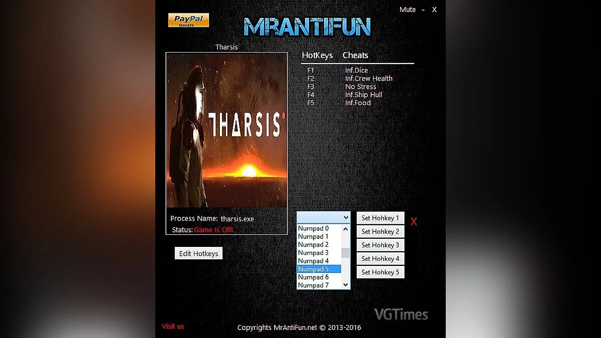 Tharsis — Трейнер / Trainer (+5) [1.12.2015] [MrAntiFun]