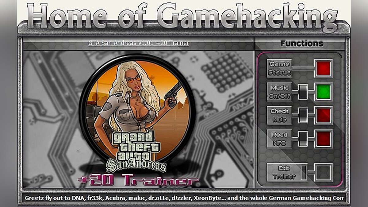 Grand Theft Auto: San Andreas — Трейнер / Trainer (+20) [1.01] [sILeNt heLLsCrEAm / HoG]
