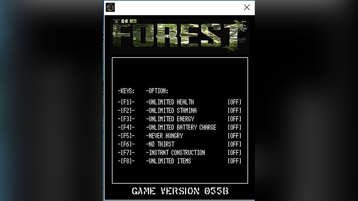 The Forest — Трейнер / Trainer (+8) [0.55b] [LIRW / GHL] - Updated: 17.02.2017