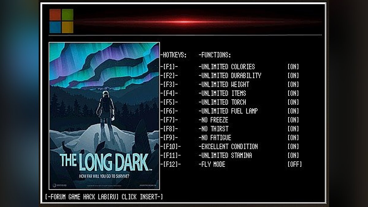 The Long Dark — Трейнер / Trainer (+12) [Ver.393] [LIRW / GHL] - Update: 28.02.2017