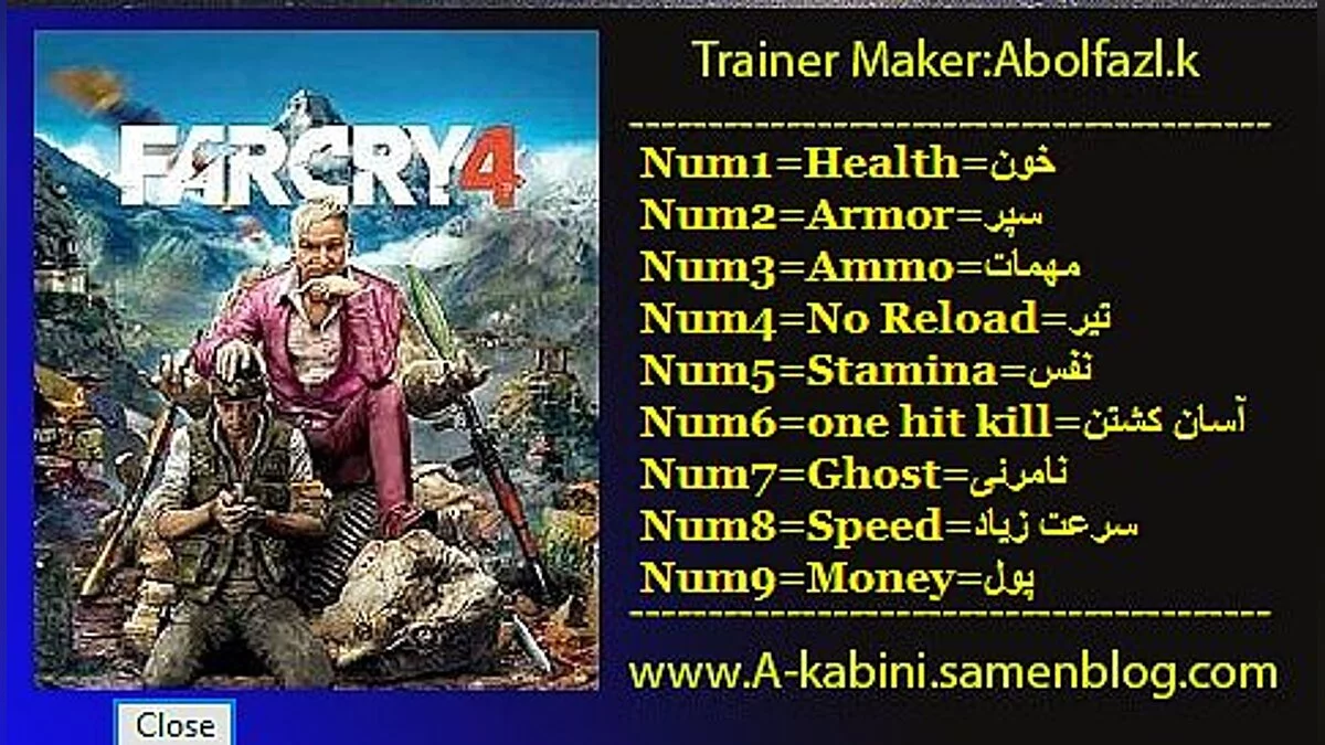 Far Cry 4 — Трейнер / Trainer (+9) [Full Version] [Abolfazl-k]