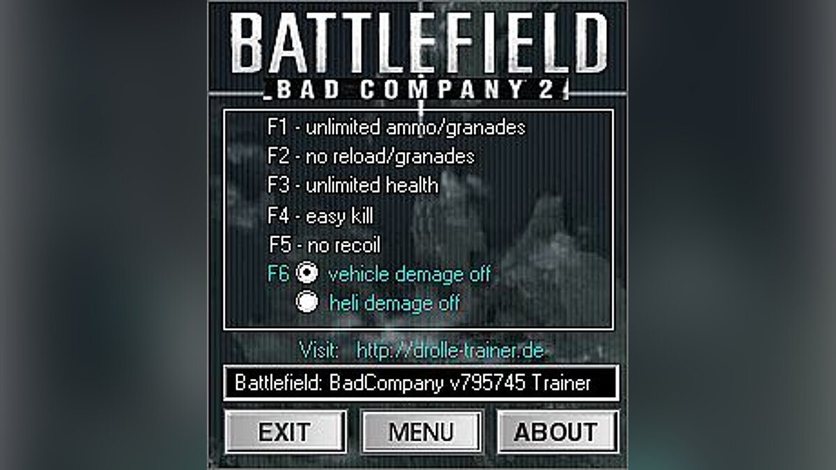 Battlefield: Bad Company 2 — Трейнер / Trainer (+6) [v795745] [dR.oLLe]