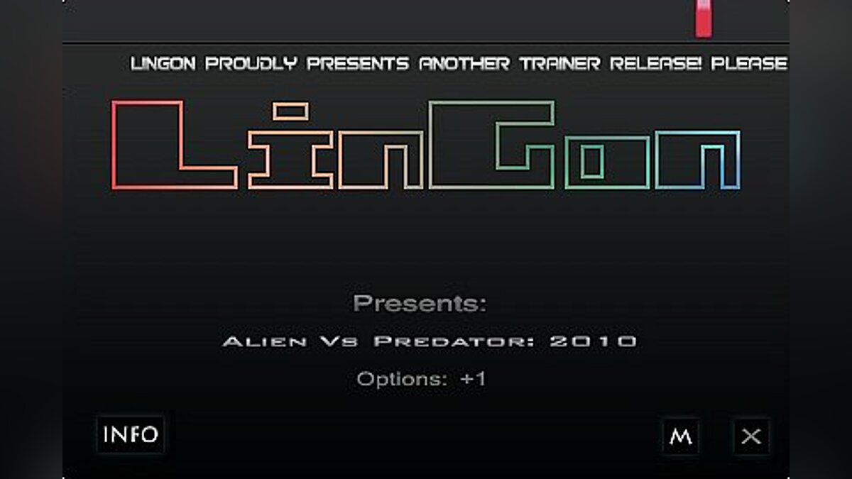 Aliens vs. Predator — Трейнер / Trainer (+1: Immortality / Бессмертие) [1.6: DX11] [LinGon]