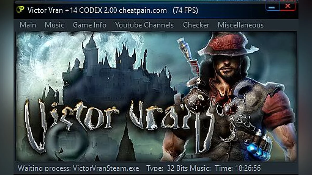 Victor Vran — Трейнер / Trainer (+14) [2.0] [h4x0r]