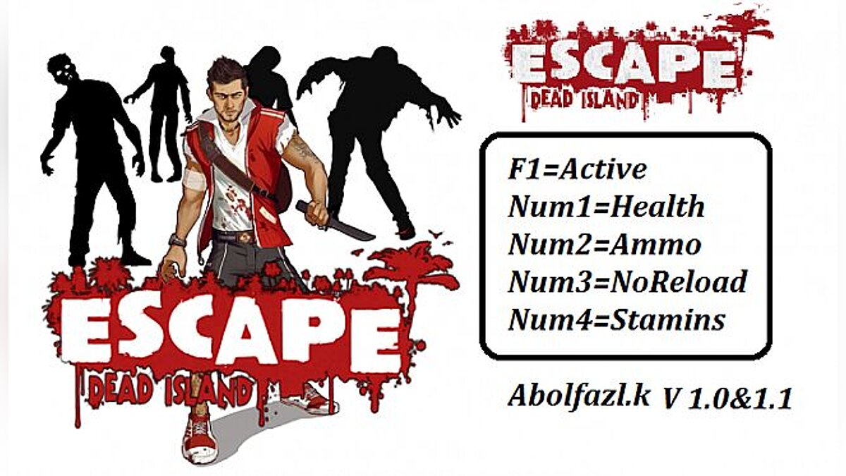 Escape Dead Island — Трейнер / Trainer (+4) [1.0&1.1] [Abolfazl.k]
