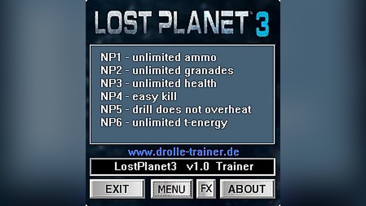 Lost Planet 3 — Трейнер / Trainer (+6) [1.0] [dR.oLLe]