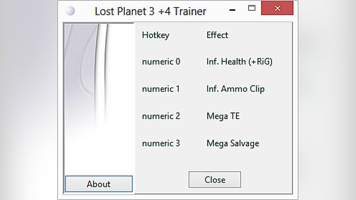 Lost Planet 3 — Трейнер / Trainer (+4) [1.0] [al3x_r3nk0]
