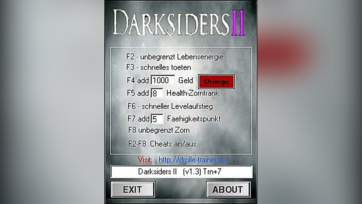 Darksiders 2 — Трейнер / Trainer (+7) [1.3 / Update 3] [dR.oLLe]