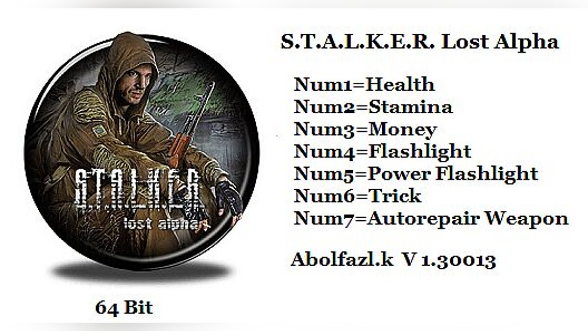 S.T.A.L.K.E.R.: Shadow of Chernobyl — Трейнер / Trainer (+7) [1.30013: x64] [Abolfazl.k]