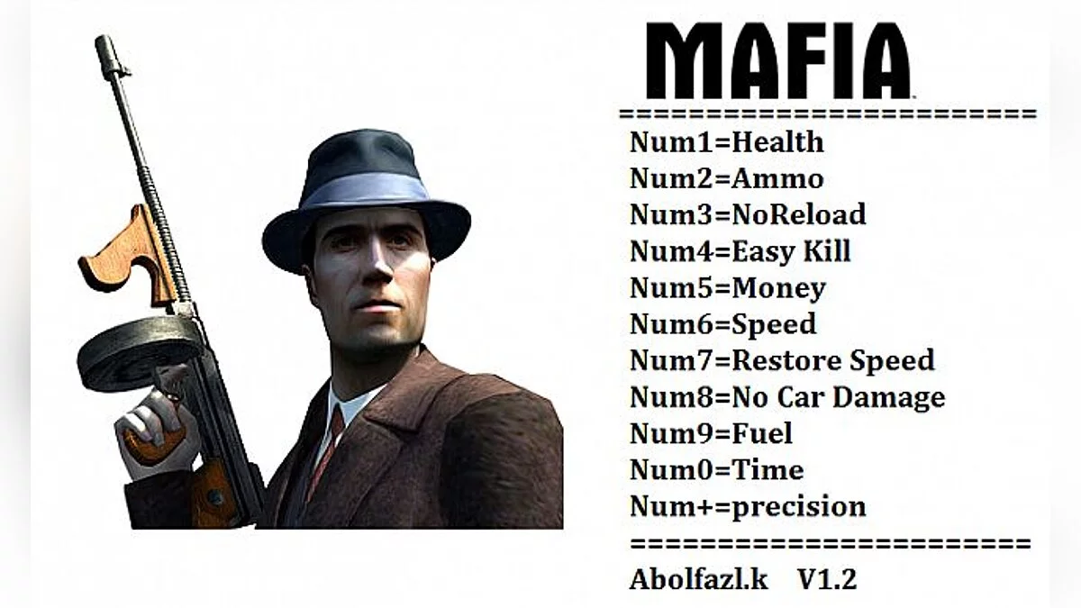 Mafia: The City of Lost Heaven — Трейнер / Trainer (+11) [1.2] [Abolfazl.k]