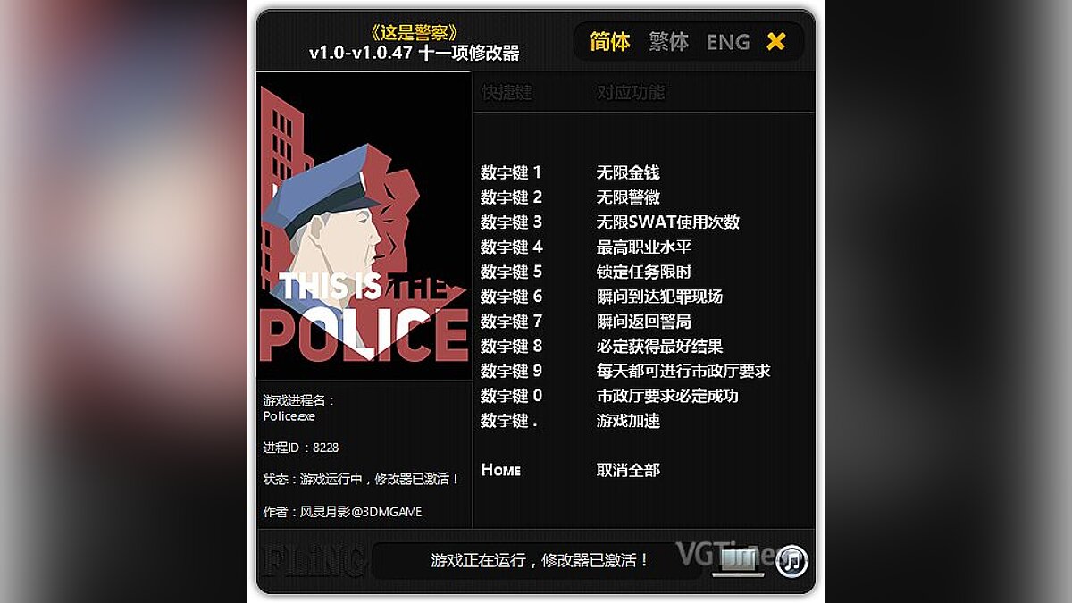 This Is the Police — Трейнер / Trainer (+11) [1.0 - 1.0.47] [FLiNG]