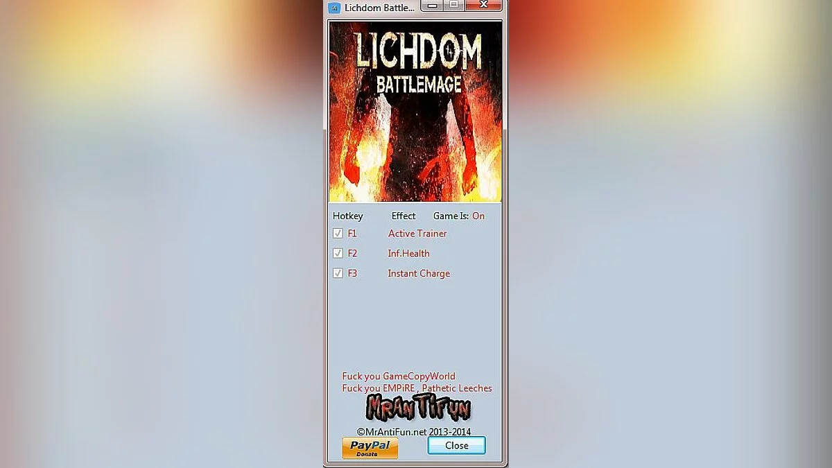 Lichdom: Battlemage — Трейнер / Trainer (+2) [Build 65406: 32 Bit] [MrAntiFun]