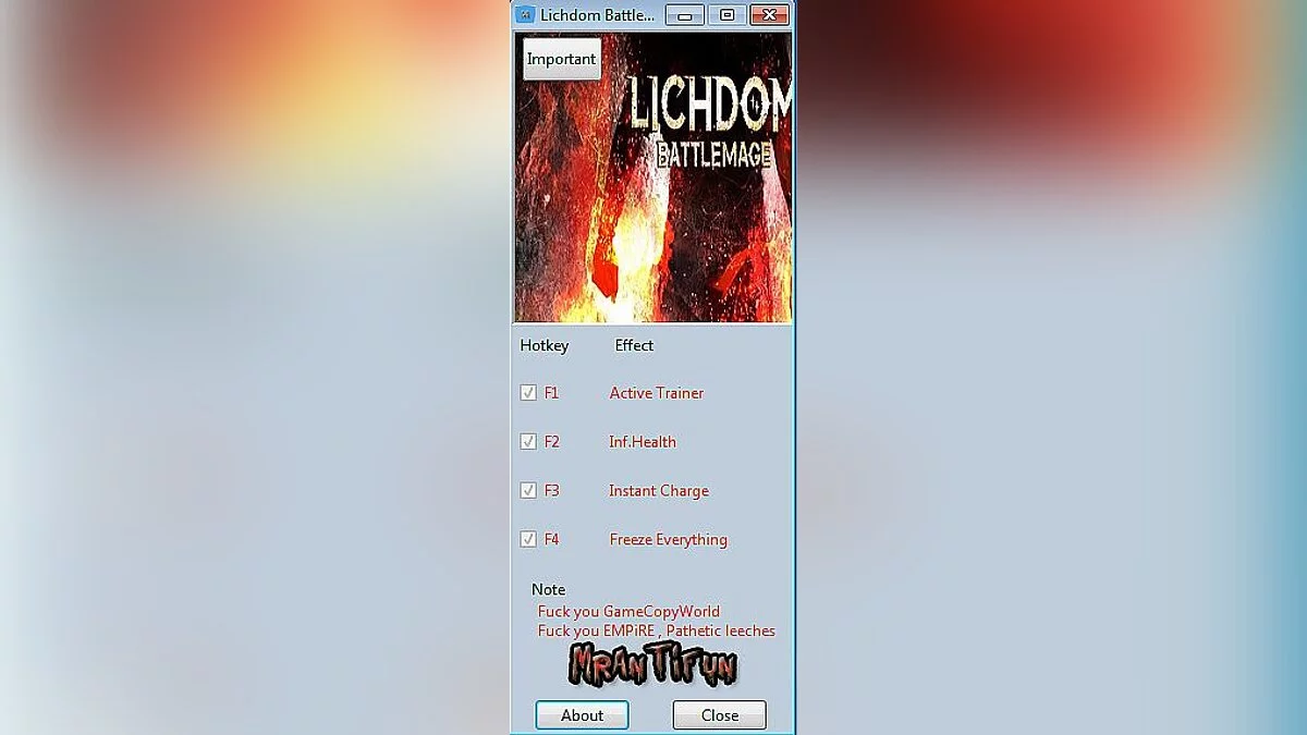 Lichdom: Battlemage — Трейнер / Trainer (+3) [Pre-Alpha 1] [MrAntiFun]