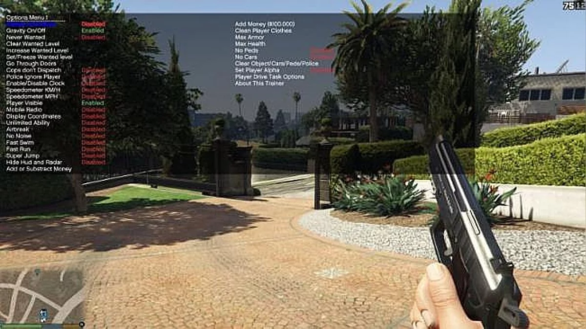 GTA 5 — Grand Theft Auto 5 (GTA V): Чит-Мод / Cheat-Mode (Simple Trainer for GTA V 4.3) [1.36]