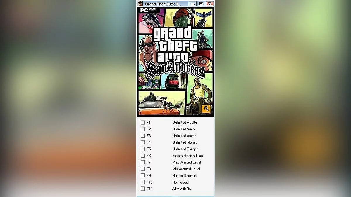 Grand Theft Auto: San Andreas — Трейнер / Trainer (+11) [1.0.1] [24K]