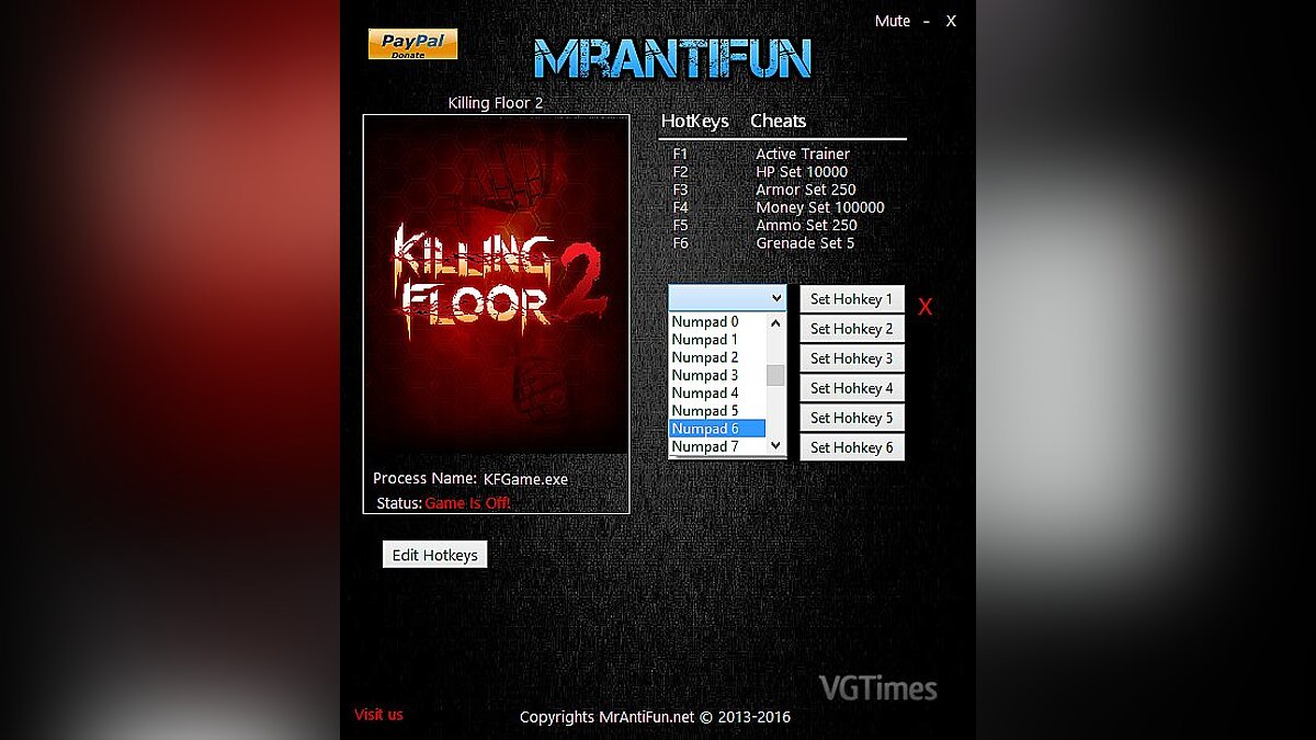 Killing Floor 2 — Трейнер / Trainer (+5) [1050] [MrAntiFun]