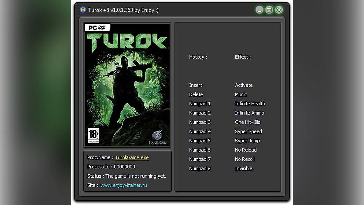 Turok — Трейнер / Trainer (+8) [1.0.1.363] [Enjoy]