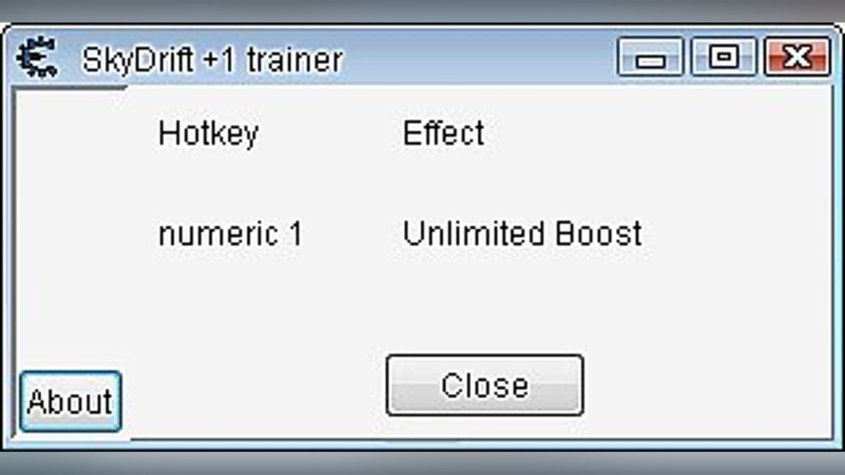 SkyDrift — Трейнер / Trainer (+1: Boost) [1.0] [Geri]