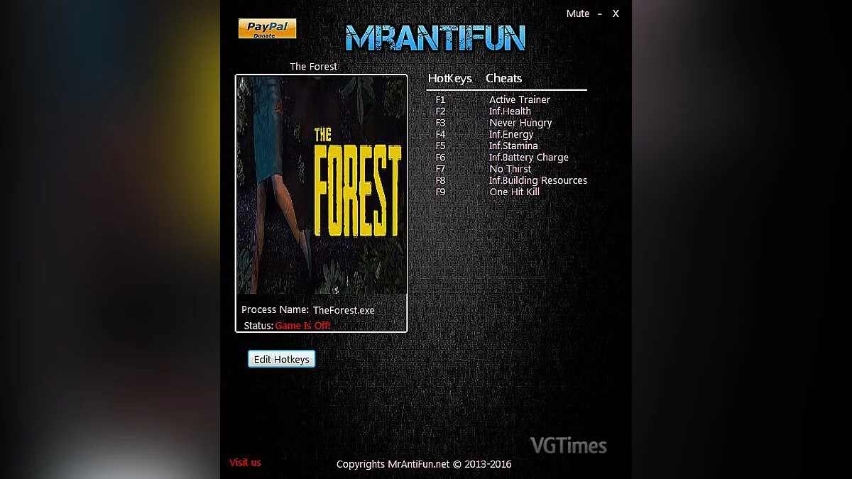 The Forest — Трейнер / Trainer (+9) [0.37] [MrAntiFun]