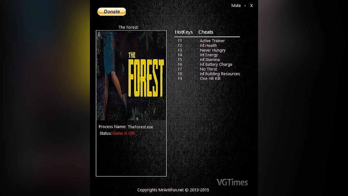 The Forest — Трейнер / Trainer (+9) [0.30] [MrAntiFun]