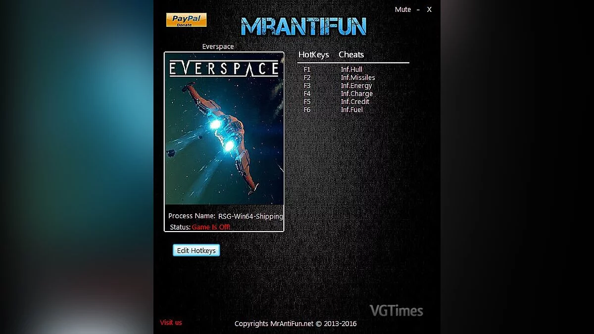 Everspace — Трейнер / Trainer (+6) [0.1.3.28942 64bit ] [MrAntiFun]