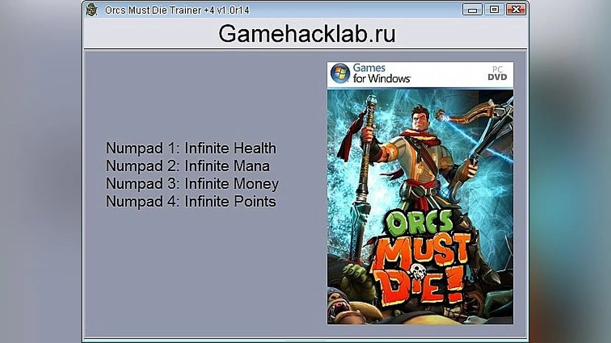 Orcs Must Die! — Трейнер / Trainer (+4) [1.0r14] [24K]