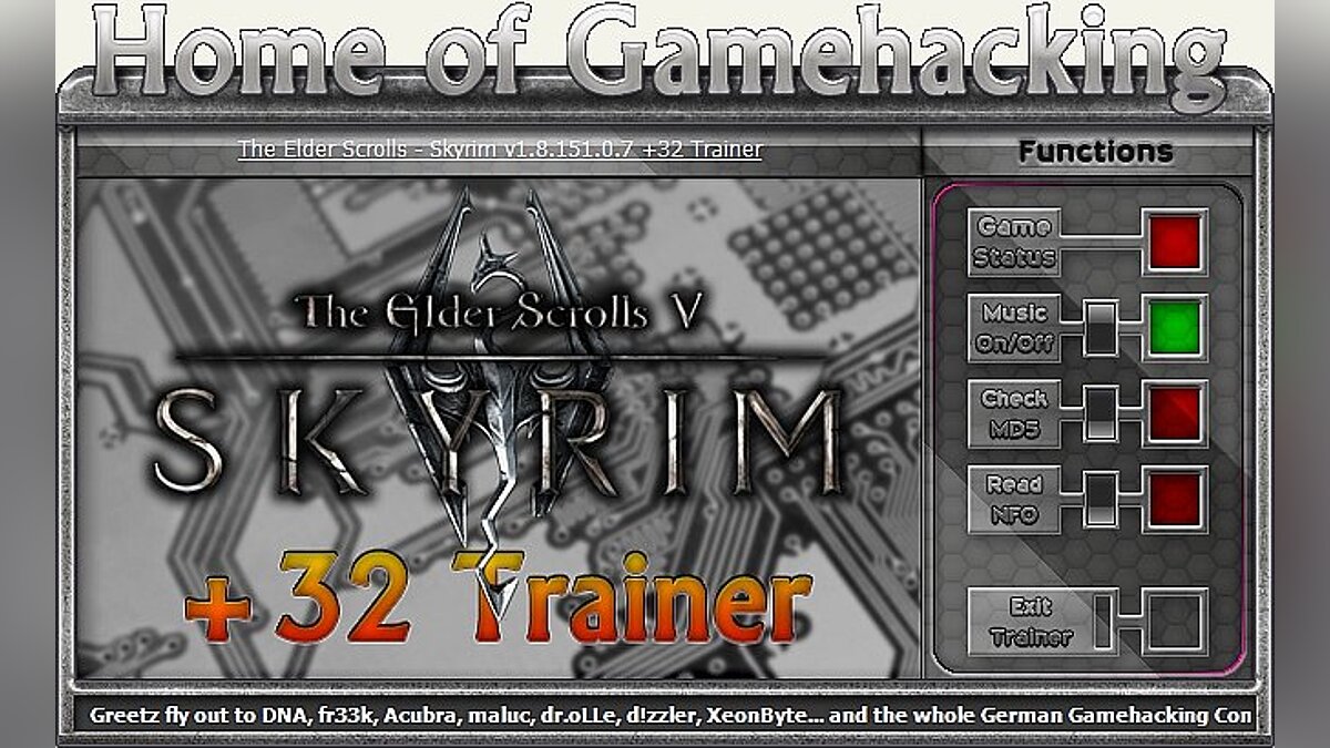 The Elder Scrolls 5: Skyrim — Трейнер / Trainer (+31) [1.9.29.0.8 ~ 1.9.32.0.8 / Update 12 ~ 13] [sILeNt heLLsCrEAm / HoG]