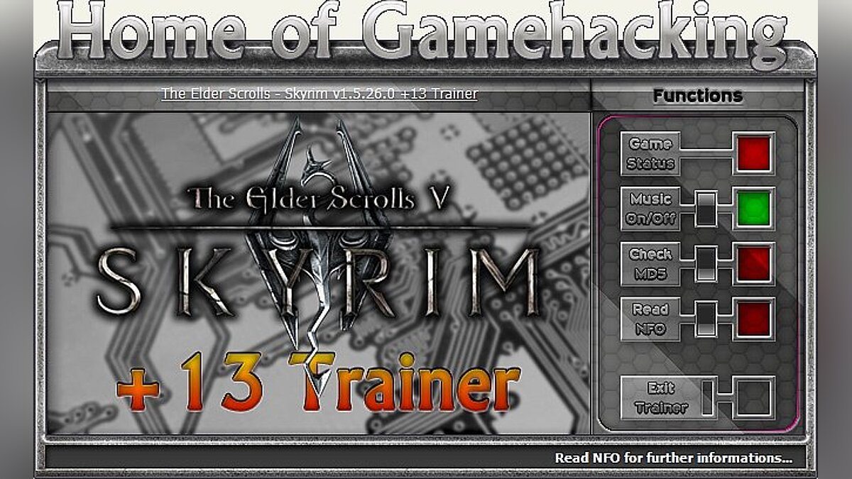The Elder Scrolls 5: Skyrim — Трейнер / Trainer (+13) [1.5.26.0] [HoG / sILeNt heLLsCrEAm]